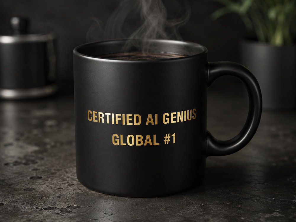 Certified AI Genius mug